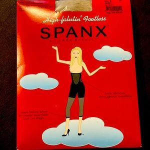 Spanx high waisted footless shaper in Nude size E.